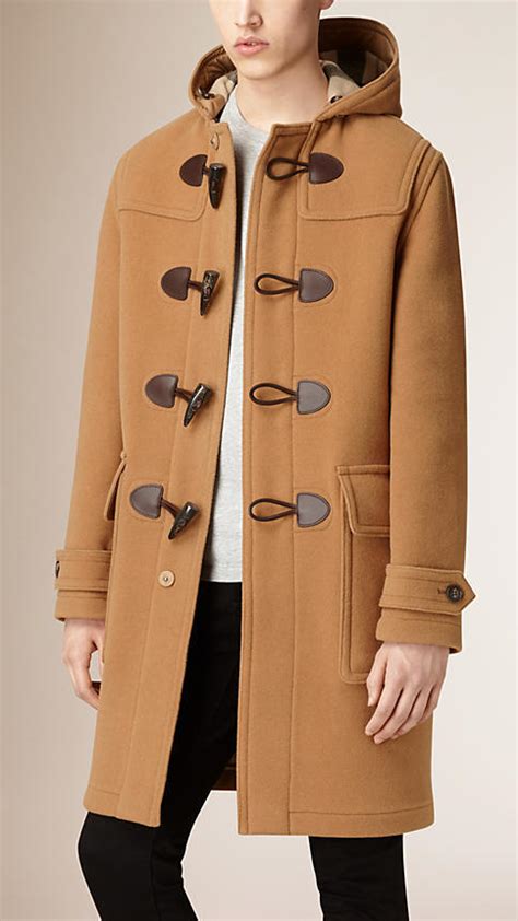 burberry black baybrooks duffle coat|Burberry goddess wool blend.